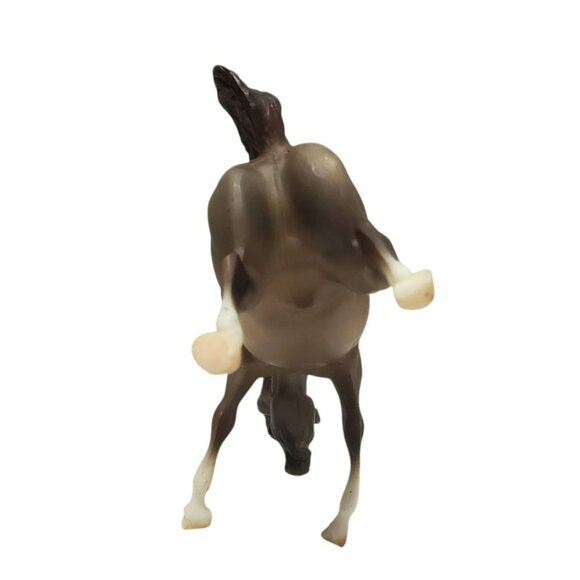 1998 Breyer Bucking Bronco Rearing Horse #730 Brown Matte Rose Dun Classic Rodeo - Picture 8 of 16